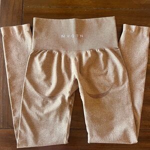 NVGTN Tan High-Rise Leggings